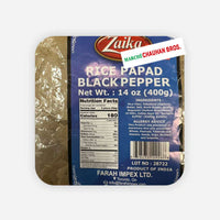 Zaika Riz Papad Poivre Noir (400g)