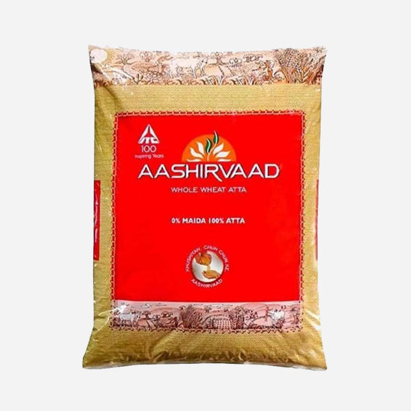 Farine d'atta de blé entier Aashirvaad (20 lb)