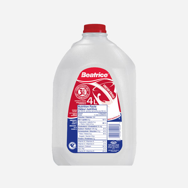 LAIT BÉATRICE(3,25%) (4L)