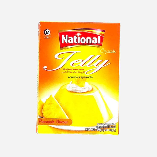 NATIONAL JELLY CRYSTAL ) (ANANAS) (80 G)