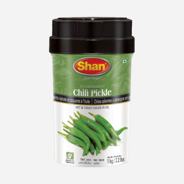 Cornichon au piment vert Shan - Pot en plastique (1 kg)